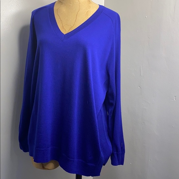 J.Crew merino wool V-Neck Sweater L - Picture 4 of 8